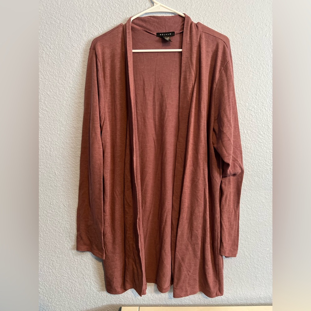 Women's Rust Sweater Cardigan